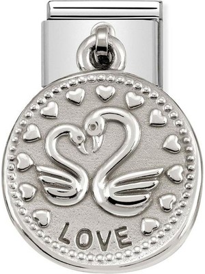 Nomination Composable Classic Dekoratif Charm - Charm Dilekler - Aşk - (08 Love) 925 Gümüş
