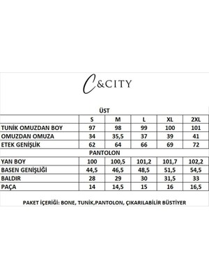 C&city Tam Kapalı 3'lü Tesettür Mayo C12050 Füme