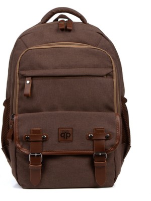 Paqpa Qp Maderia Unisex Mokka Laptop Bölmeli Sırt Çantası QP1003-01
