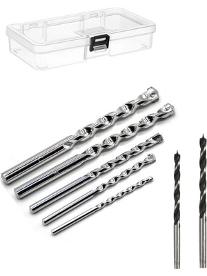 Depolife Beton Duvar Delme ve Ahşap Matkap Uç Seti 8 Parça Elmas Delme Ucu Organizer Kutulu