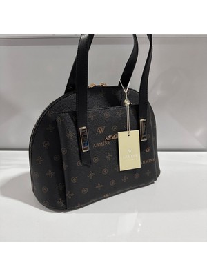 Armine Bayan Çanta Baskılı Siyah AR34401