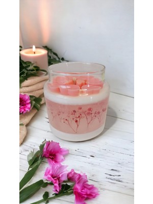 Nefha Candle Sakura  Soya ve Jel Mum ( Koku Seçenekleri Açıklamada