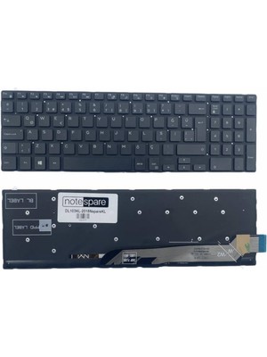 Notespare Dell ile Uyumlu Inspiron 7577-FB70W161C Işıklı Klavye Siyah Tr