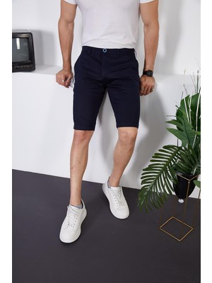 Enzim Jeans Erkek Şort Lacivert