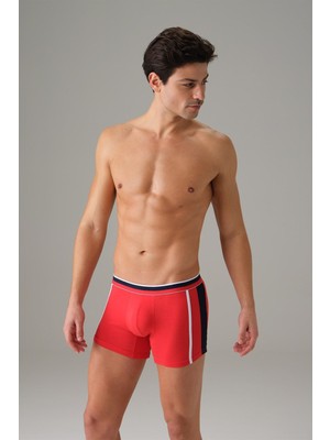 Doreanse Kırmızı Erkek Torbalı Normal Paça Boxer