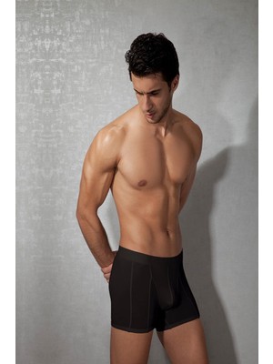 Doreanse Siyah Erkek Modal Torbalı Normal Paça Boxer