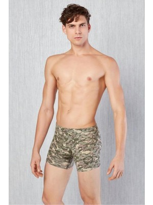 Doreanse Kamuflaj Erkek Modal Torbalı Normal Paça Boxer