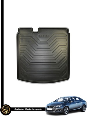 Black Gold Opel Astra J Sedan 2012 ve Sonrası 3D Bagaj Havuzu Araca Özel Olive Kauçuk Bagaj