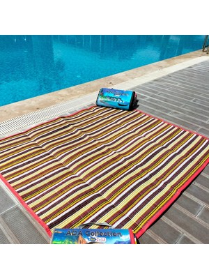 Zey Camping Portatif Deniz Piknik Bahçe Balkon Teras Plaj Hasırı Hali Kilim 200X150 Ebatlarında