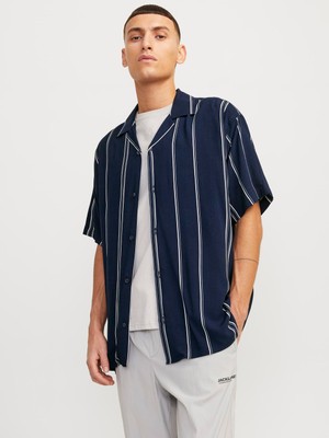 Jack & Jones Erkek Kısa Kollu Poplin Gömlek - Jeff