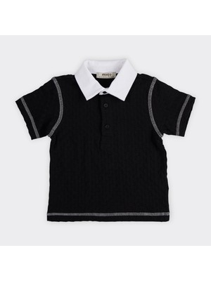 Panço Erkek Bebek Kontrast T-Shirt Yumuşak Doku ve Canlı Renklerle 1-2 Yaş Arası Çocuklar İçin