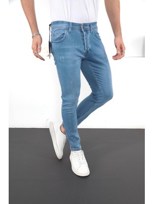 Enzim Jeans Erkek Likralı Denim Skinny Fit Jeans