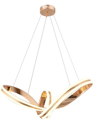 Apliqa Alder Gold Kaplama 3 Renkli 66 Watt Ledli Modern Tasarım Oturma Odası,genç Odası,yatak Odası,salon Sarkıt LED Avize