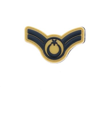 Single Sword Plastik Patch (Peç) Astsubay Rütbe - Renk: Bej | Rütbe: ASB.ÇVŞ
