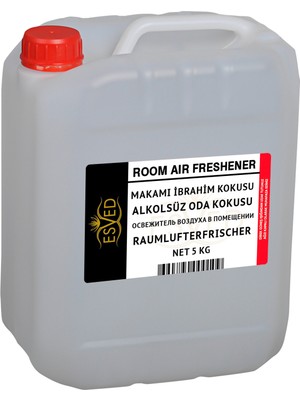 Esved Makamı Ibrahim Kokusu Cami Kokusu Alkolsüz Oda Parfümü Ortam Kokusu Araç ve Ev Kokusu 5 lt