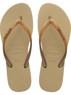 Havaianas Slim Glitter II Kadın Bej Parmak Arası Terlik 4146975-9177