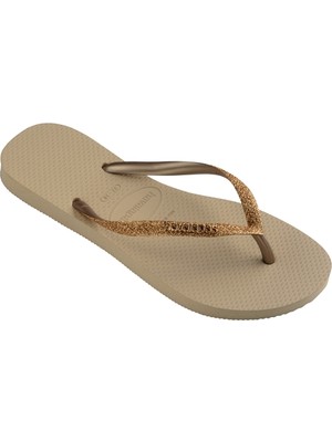 Havaianas Slim Glitter II Kadın Bej Parmak Arası Terlik 4146975-9177