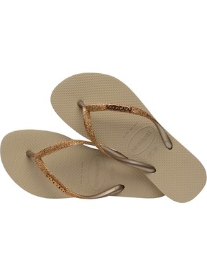 Havaianas Slim Glitter II Kadın Bej Parmak Arası Terlik 4146975-9177