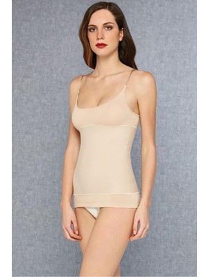 Doreanse Siyah Kadın Pamuk Toparlayıcı Korse Atlet