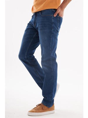 Explode - Erkek Lacivert Regular Fit Jean Pantolon Lacivert