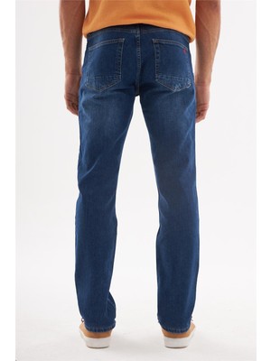 Explode - Erkek Lacivert Regular Fit Jean Pantolon Lacivert