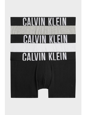 Calvin Klein Erkek Trunk Boxer Seti Yüksek Esneklikle Düz Desen 3 Adet