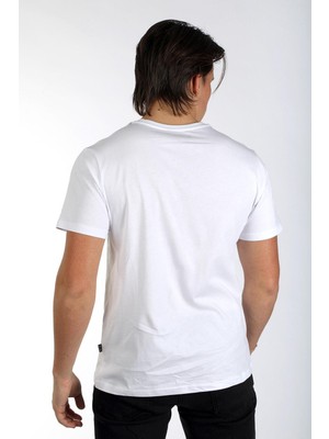 Lee Cooper Alvin Erkek O Yaka T-Shirt Beyaz