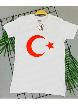 Hayal Alem Türk Bayraklı T-Shirt Kız-Erkek Çocuk