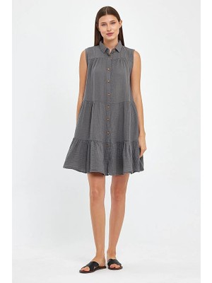 Kurular Tekstil Müslin Kat Kat Elbise