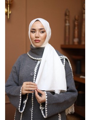 Silk Home Deluxe Şal - 40003  İnci Beyaz
