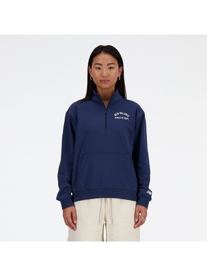 New Balance WT41538 Lacivert Kadın Sweatshirt