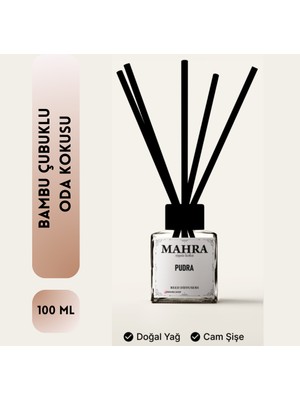 Mahra Shop Mahra Oda Kokusu 100ML Pudra bambu çubuklu Oda Kokusu Esansiyel Uçucu yağ reed diffuser