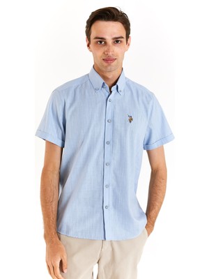 U.S. Polo Assn. 1829502 ELFYGL024Y U.S. Polo Assn. Erkek Mavi Gömlek