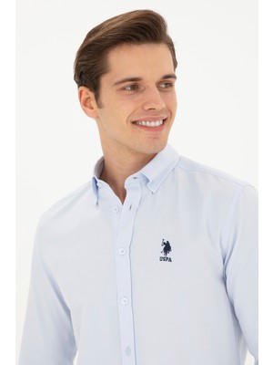 U.S. Polo Assn. 1829634 GOXREG024Y U.S. Polo Assn. Erkek Açık Mavi Gömlek