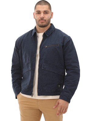 Timberland TB0A5TGF4331 Timberland Washed Canvas Jacket Erkek Ceket Lacivert