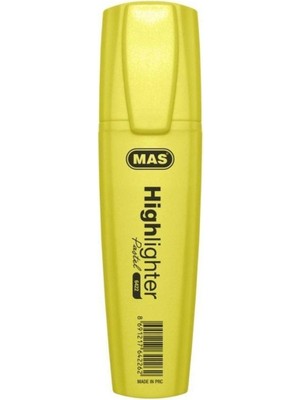 Mas Fosforlu Kalem 6422 Pastel Sarı