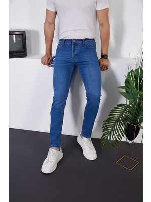 Enzim Jeans Erkek Likralı Slim Fit Kot/jeans Pantolon