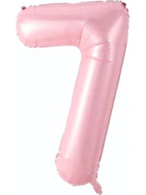 Kidspartim 7 Rakam Açık Pembe Folyo Balon 80 cm