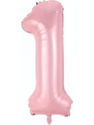 Kidspartim 1 Rakam Açık Pembe Folyo Balon 80 cm