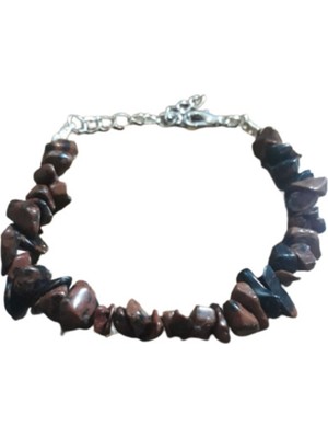 Gümüştel El Sanatları Sertifikalı Obsidyen Taşı Doğal Taş Bileklik