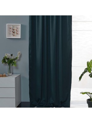 Miabella Home  Blackout Işık Geçirmez Güneşlik Fon Perde Çift  Kanat 145X210 Kiremit- 12189