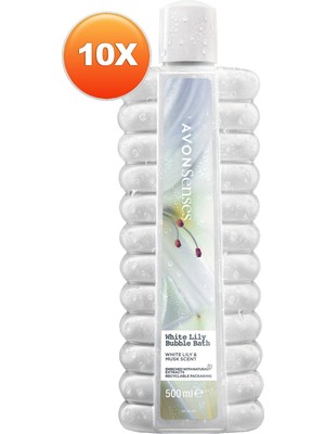 Avon White Lily Zambak Banyo Köpüğü 500 ml 10'lu Set