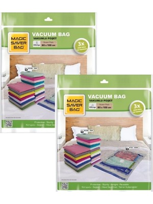 Magic Saver Bag Magic Saver Magic Vakum Poşet Xxlarge 2 Adet (80*100)