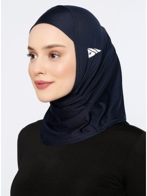 Ecardin Hijab Sport - Athletic Sporcu Kadın Başörtüsü Hazır Konforlu Mikrofiber Tesettür Hijab