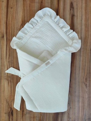 Tomuycuk Bebek Battaniyesi 4 Kat Müslin Bebek Kundağı Hastane Çıkışı Mevsimlik Yenidoğan Hediyelik