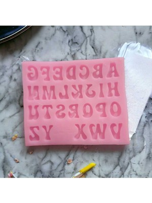 By Hobi Yap 2 Cm'lik Italik Harfler Silikon Kalıp No 2