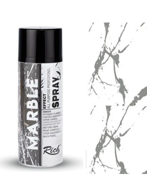 Rich Sprey Boya 200ML Mermer Efekti Gümüş / 11374