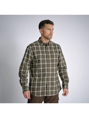 Solognac Oduncu Gömlek - Avcılık ve Doğa Gözlemi - Yeşil Kareli - 100