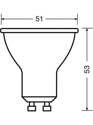 Osram 5 Adet Osram LED Value 6,9W =80W  4000 Kelvin Günışığı GU10 LED Spot