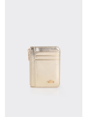 Gold Renkli Elle Kadın Cüzdan Poliüretan Malzeme ile Minimalist Stil ve Hediye Seçeneği